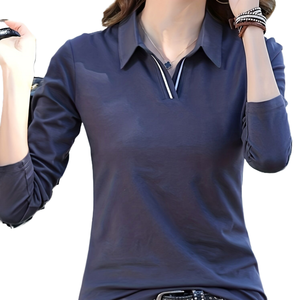 เสื้อเชิ้ตลายสก็อตแขนสั้นคอปกแบบมินิมอลสำหรับผู้หญิง ผ้าทอระบายอากาศ สไตล์เรียบหรู เหมาะสำหรับฤดูร้อน - Product Image 1