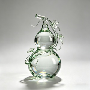 Adorno de Calabaza de Resina Transparente, que Atrae la Felicidad y la Prosperidad, con Enredaderas Entrelazadas para Decoración del Hogar y Regalos - Product Image 1