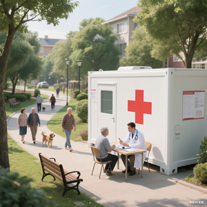 20ft 40ft không thấm nước Kết Cấu Thép công nghiệp prefab sợi thủy tinh di chuyển container văn phòng bệnh viện nơi trú ẩn ngoài trời hội thảo - Product Image 4