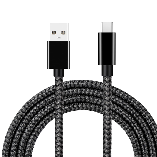 Hot Selling 3A Nylon Braided Colorful Usb a to Type c 1m or Customized Fast Charging Usb c Cable for Smartphone