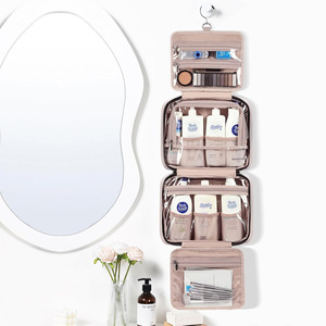 Sac de toilette <span class=keywords><strong>suspendu</strong></span> grande capacité avec compartiments, séparation sec/humide, imperméable pour femme - Product Image 2