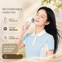 Nouveau ventilateur de poche turbo DC 5V 2026 avec mousqueton, ventilateur de refroidissement tactile pour extérieur, camping, voyage, ventilateur portable USB, rafraîchisseur d'été