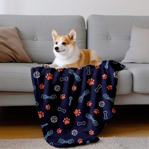 Yourlia Bán Sỉ Tùy Chỉnh Mềm Bền Đôi Sang Trọng Ấm Flannel Lông Cừu In Pet Chăn Cho Chó - Product Image 2