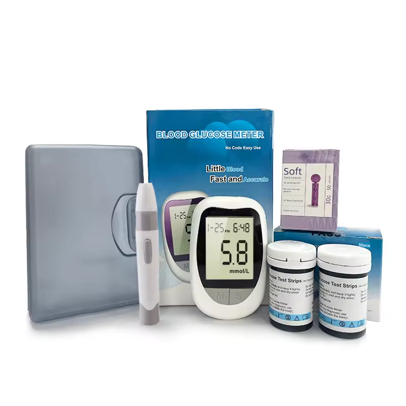 Glucometer Cholesterol High Accuracy Glucose Meter Blood Glucose Cholesterol Uric Acid Meter with test Strips