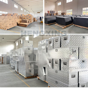 Boîte à outils en aluminium 780*360*310MM <span class=keywords><strong>pour</strong></span> camionnette, remorque, camping-car, ouverture par le haut, portable, en aluminium à motif damier - Product Image 6