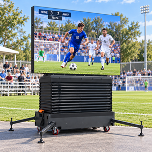 Pantalla LED P4 para Exteriores, Estable, sobre Ruedas, Reutilizable, para Mostrar Resultados en Eventos Deportivos al Aire Libre, Transmisiones de Partidos - Product Image 3