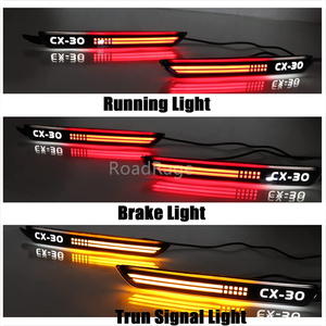 Reflectores de Parachoques Trasero LED, Luz <span class=keywords><strong>Antiniebla</strong></span>, Luces de Freno, Luces Traseras, Lámparas de Señal de Giro, Accesorios para <span class=keywords><strong>Mazda</strong></span> CX30 <span class=keywords><strong>CX</strong></span>-<span class=keywords><strong>30</strong></span> 2019 2020 2021 2022 - Product Image 2