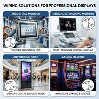 JAE FI-RE51Pin zu FI-RE51Pin Feinkoaxial-LVDS-Kabelbaum für LG HD LCD TV Monitor Display Panel Interne T-CON Platine
