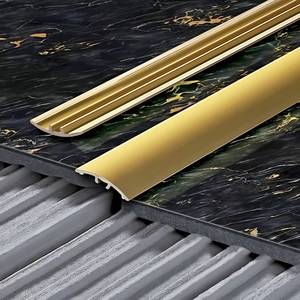 Profilé de transition en aluminium pour carrelage, seuil de porte, pour la décoration intérieure moderne de cuisine et salle de bain - Product Image 3