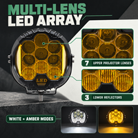 Nouvelle barre lumineuse de travail latérale HSSH 7 pouces en aluminium blanc à LED 90W 5000 lm IP67 étanche 10-30V DC pour la modification automobile