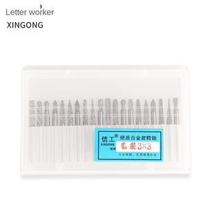 Xingong tùy chỉnh cacbua quay tập tin 20 dao phay thép vonfram 3*3 đầu mài hợp kim Bộ phận công cụ khắc Kim Loại - Product Image 4