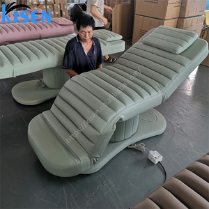 Table de massage électrique Kisen rose populaire pour salon de beauté, avec 3 ou 4 moteurs, pour soins du visage et extensions de cils, en vente - Product Image 6