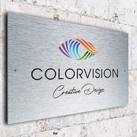Plaque métallique vierge pour sublimation, plaque publicitaire industrielle en métal pour affichage de logo d'entreprise