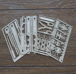 Pack de survie ultime, format <span class=keywords><strong>carte</strong></span> de crédit, outil de survie en plein air, s'adapte à votre portefeuille - Product Image 1