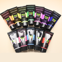 Tube de 50 ml imperméable, résistant à la transpiration, longue durée, séchage rapide pour la peinture faciale en pâte