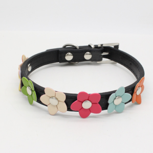 <span class=keywords><strong>Collar</strong></span> y Correa para Perro con Flores, Cuero PU, Remaches, Cadena Elegante, Correa para el Cuello, para Perros Pequeños, Medianos y Grandes, Teddy, <span class=keywords><strong>Chihuahua</strong></span> - Product Image 5