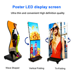 Display LED Pubblicitario Digitale P2.5 P1.5 P1.2 GOB Pieghevole da Interno a Doppia Faccia, Schermo LED Tri-Fold - Product Image 2
