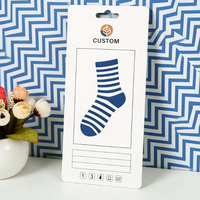 Carte d'en-tête et carte de support pour chaussettes personnalisées en gros - Emballage papier personnalisé avec logo sur mesure pour chaussettes