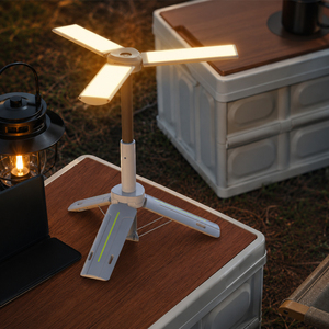 Lanterne de camping LED rechargeable 1000 lumens avec trépied, lampe de travail extérieure télescopique, hauteur réglable, intensité variable - Product Image 4