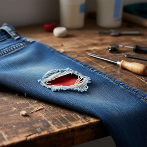 Ilan Parche Rosso 9,5x14cm 2 Pezzi Per Riparazione Abbigliamento - Product Image 3