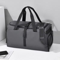 Sac de voyage de luxe imperméable en Oxford grande capacité avec compartiment à chaussures indépendant et séparation sec/humide, personnalisable avec logo