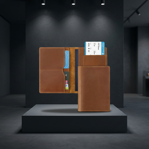 WRIZA Vintage Fashion Custom Luxury Genuine Leather <b>Passport</b> Holder Crazy Horse Finish Premium Plain Design No Closure Card - Product Image 6
