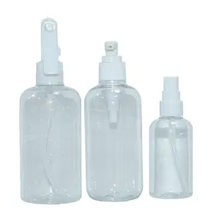 ロゴ印刷カスタムHDPE PET PETG安いプラスチック手洗い消毒剤スプレーボトルトリガースプレー/ローションポンプ付き