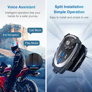 Auriculares para Casco de Motocicleta Q29 con Cámara 1080p Inalámbrica, Intercomunicador para 2 Personas, 500M, con Función de Compartir Música entre Varias Personas - Product Image 4