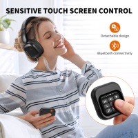 Auriculares Inalámbricos Bluetooth Híbridos OEM ODM con Cancelación de Ruido ANC, Pantalla Táctil, Auriculares Over-Ear, 30 Horas de Reproducción para Viajes
