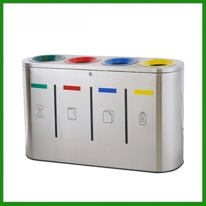 <span class=keywords><strong>Cubo</strong></span> de <span class=keywords><strong>basura</strong></span> de acero inoxidable MAITT con <span class=keywords><strong>compartimentos</strong></span> Cerradura de llave: Ideal para oficinas, tiene <span class=keywords><strong>compartimentos</strong></span> Uno para desechos de papel regulares - Product Image 6