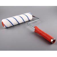 Kit d'outils de peinture et de décoration Sanfine pour la maison avec bac à peinture en plastique, pinceau et rouleau anti-peluches pour la décoration murale