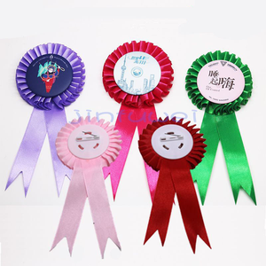 Moderno 44mm 58mm 75mm roseta ramillete juegos de insignias objetos decorativos de plástico en blanco para celebraciones de aniversario Knick-Knacks - Product Image 6