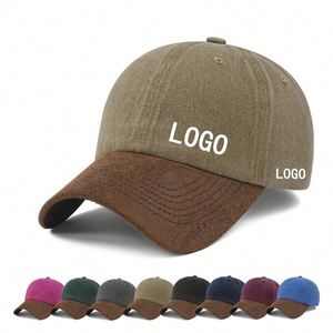 Custom 3D Logo <b>Cap</b> for <b>Women</b> Men Hats Adjustable Sun Hat Vintage Washed Cotton Plain Baseball <b>Caps</b> Gifts - Product Image 1