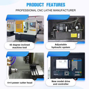 Nghiêng giường CNC W/3-trục tích hợp vận chuyển hàng hóa máy tính, công cụ tháp pháo & Cánh tay <span class=keywords><strong>robot</strong></span> cổng - Product Image 2