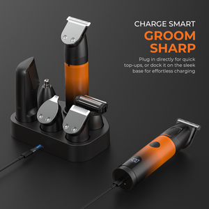Livraison rapide, kit <span class=keywords><strong>de</strong></span> toilettage pour <span class=keywords><strong>homme</strong></span> 6 en 1, kit <span class=keywords><strong>de</strong></span> toilettage des poils du corps, du nez, du visage, <span class=keywords><strong>de</strong></span> la <span class=keywords><strong>barbe</strong></span>, tondeuse professionnelle sans fil, tondeuse à <span class=keywords><strong>barbe</strong></span> - Product Image 4