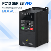 Variateur de fréquence PC10 Series VFD 0,75-37KW 220V 380V Monophasé Triphasé Contrôleur de vitesse moteur Onduleur