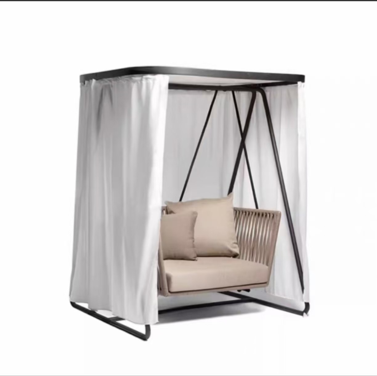 Balançoire simple au sol de style B (comprend un coussin de siège et un oreiller)