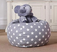 Petite toile de coton 2020, de forme ronde, avec impression personnalisée, sacs fève pour divan paresseux pour enfants