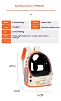 Sac à dos pour animaux de compagnie de grande capacité en Oxford, pour les voyages et les sorties, sac à dos design pour animaux de compagnie, accessoires pour chats