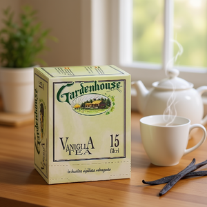 GARDENHOUSE the VANIGLIA TEA 15FX12 Bolsitas de Té 1102229 con 15 Filtros en Empaque Sellado - Product Image 3