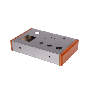 Châssis en acier inoxydable pour amplificateur à tubes 6P3P <span class=keywords><strong>DIY</strong></span> 6V6 avec panneau latéral en bois - Product Image 1