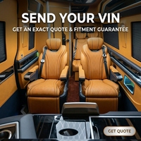 Kit complet de conversion intérieure de luxe VIP Dingkong Sprinter, siège de capitaine, plafond étoilé, éclairage ambiant LED |   Personnalisation OEM