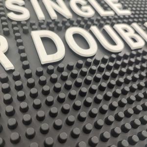 Custom Printed <b>Silicone</b> PVC Bar Mat Rubber Pub Runner Spill <b>Pad</b> Beer Rail Mat Drip Tray Non Slip Service Mat Table Mat - Product Image 5