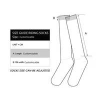 Chaussettes d'équitation de luxe pour hommes, chaussettes de sport athlétiques personnalisées, chaussettes d'équitation de créateur en gros