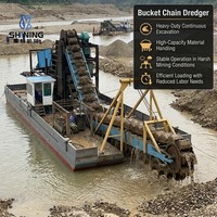 Drague à godets à longue durée de vie pour l'excavation sous-marine, équipement de dragage pour le dragage environnemental