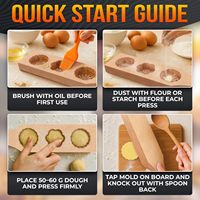 Hölzerne Antihaft-Keksformen mit Perfekter Größe und Einzigartigem Design zum Backen von Mondkuchen und Birnenformen im Chinesischen Stil