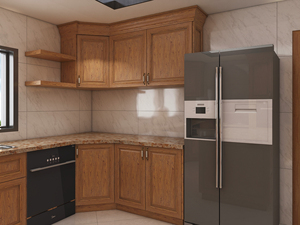 <span class=keywords><strong>Mobili</strong></span> da Cucina Moderni <span class=keywords><strong>in</strong></span> Legno con Piano di Lavoro <span class=keywords><strong>in</strong></span> Quarzo, Lavello <span class=keywords><strong>in</strong></span> <span class=keywords><strong>Acciaio</strong></span> <span class=keywords><strong>Inox</strong></span> e Ampio Spazio di Archiviazione <span class=keywords><strong>per</strong></span> Appartamenti - Product Image 3