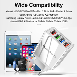 Chargeur mural USB international universel à charge rapide 3.1A, adaptateur de voyage universel avec prise européenne, américaine et britannique 1 à 4 prises - Product Image 3