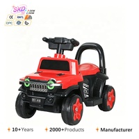 Voiture jouet pour enfant à quatre roues, à piles, avec musique et lumières, en ABS, pour les 1-3 ans, unisexe, poussée illimitée, télécommande, 2-4 ans