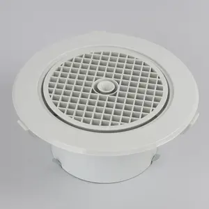 HVAC Rotondo ABS di Plastica Eggcrate Soffitto Circolare di Uscita Dell'aria di Scarico Sfogo Diffusore con Disco Valvola Aria Eggcrate